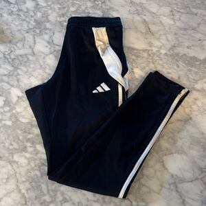 Adidas Men's Black tiro pant with White Accents, size small